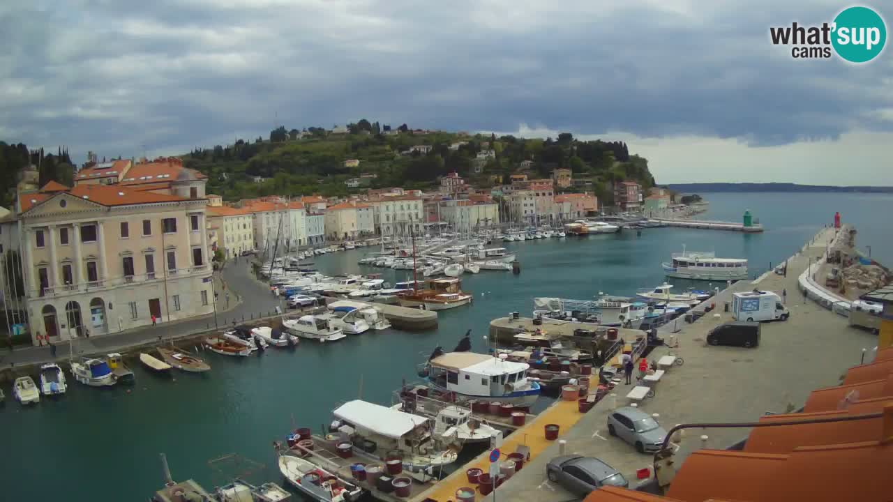 Live webcam da Pirano “Mandrač” – Splendida vista live da Villa Piranesi