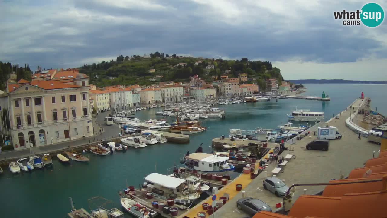 Live webcam da Pirano “Mandrač” – Splendida vista live da Villa Piranesi