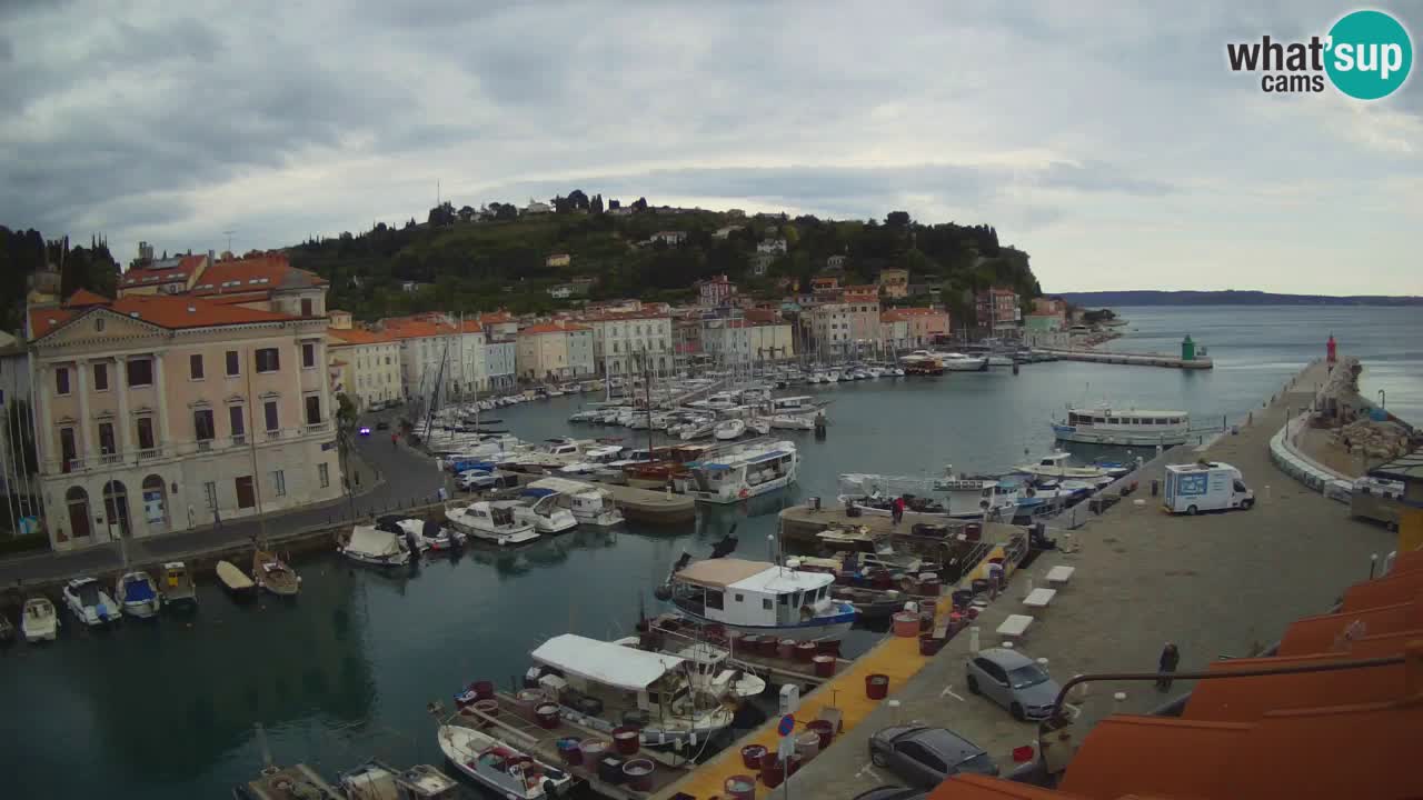 Live webcam da Pirano “Mandrač” – Splendida vista live da Villa Piranesi