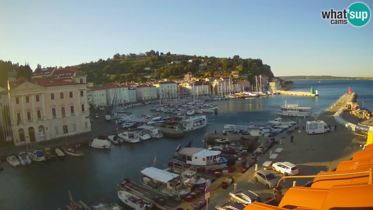 Live webcam from Piran “Mandrač” – Amazing live view from Villa Piranesi