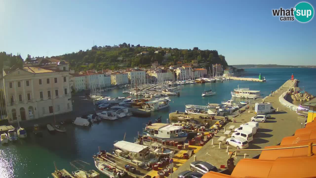 Live webcam from Piran “Mandrač” – Amazing live view from Villa Piranesi