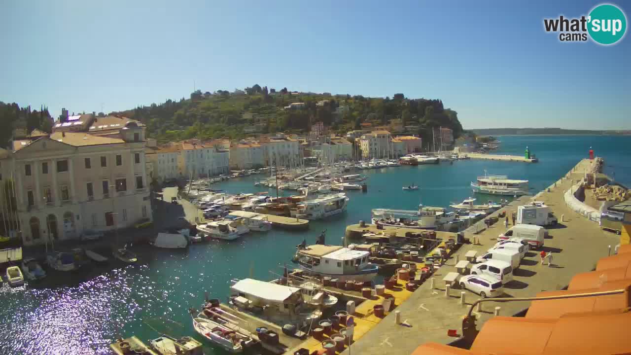 Live webcam from Piran “Mandrač” – Amazing live view from Villa Piranesi