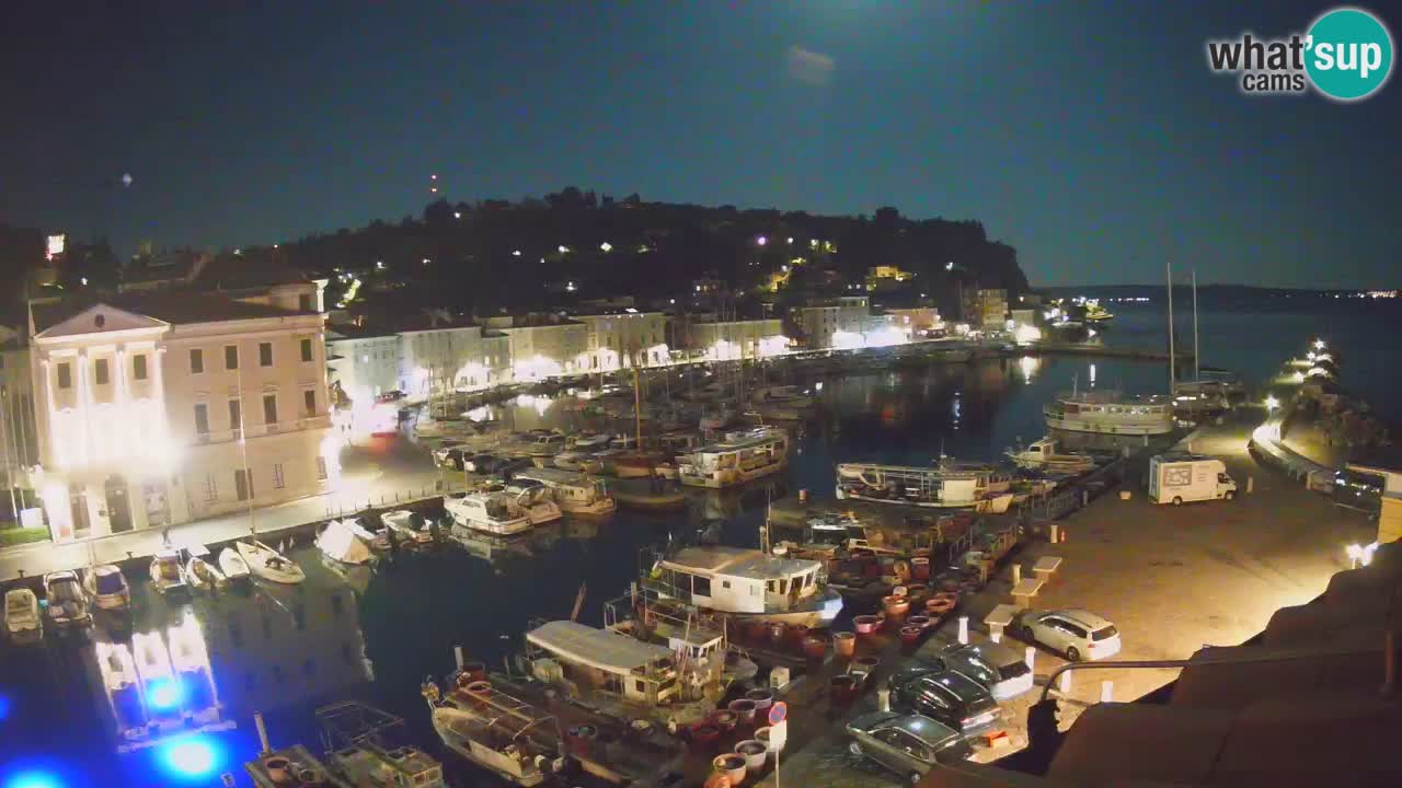 Webcam en direct de Piran “Mandrač” – Incroyable vue en direct de la Villa Piranesi