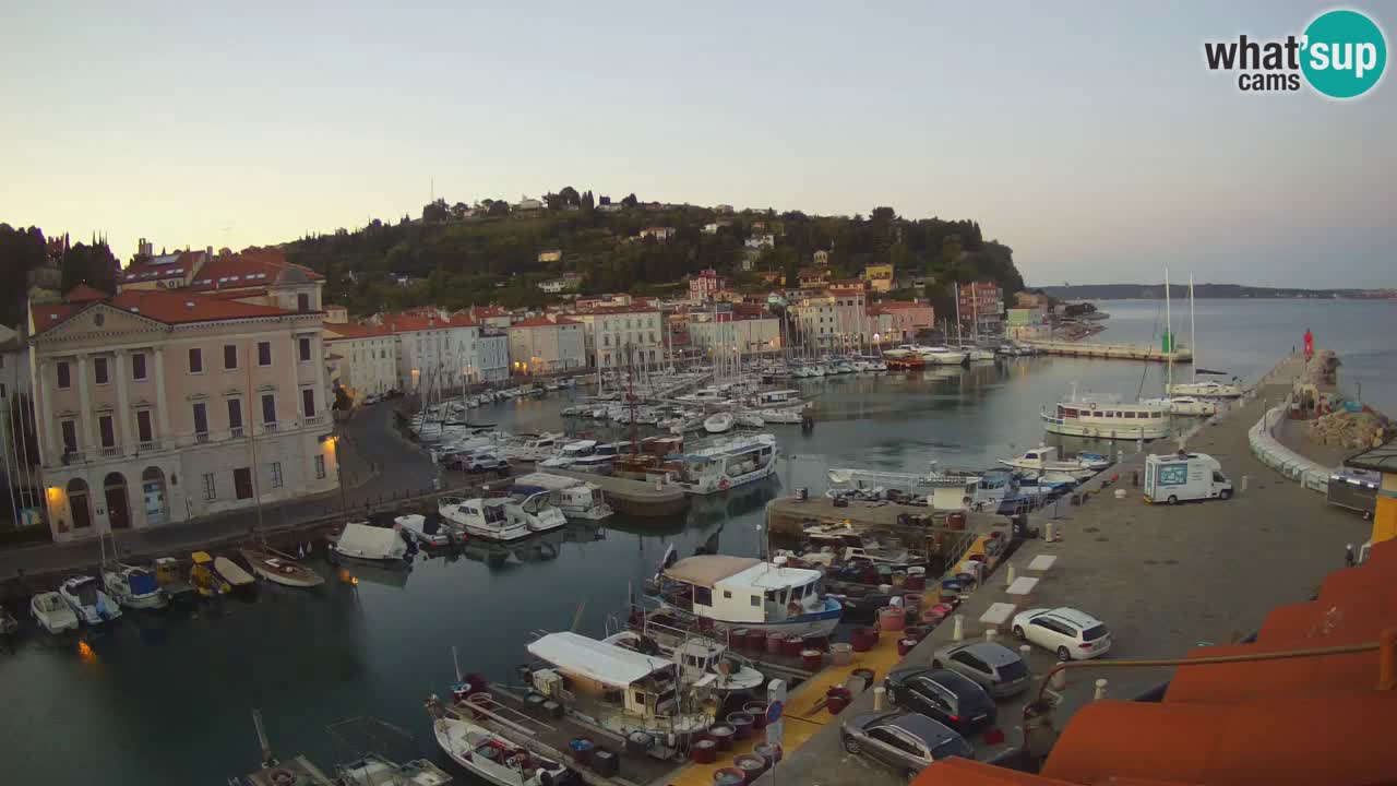 Live webcam da Pirano “Mandrač” – Splendida vista live da Villa Piranesi