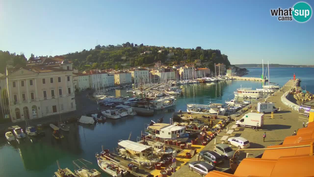 Cámara web en vivo desde Piran “Mandrač” – Increíble vista en vivo desde Villa Piranesi