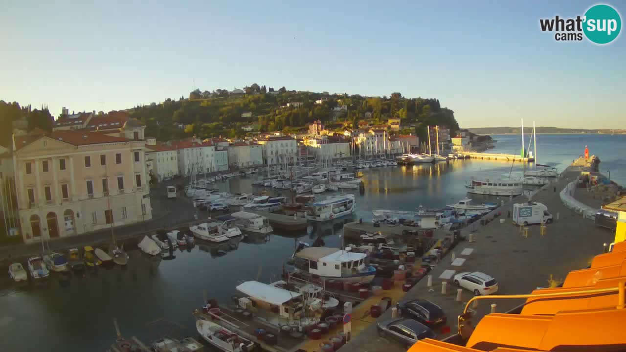 Live-Webcam aus Piran “Mandrač” – Erstaunliche Live-Ansicht von Villa Piranesi