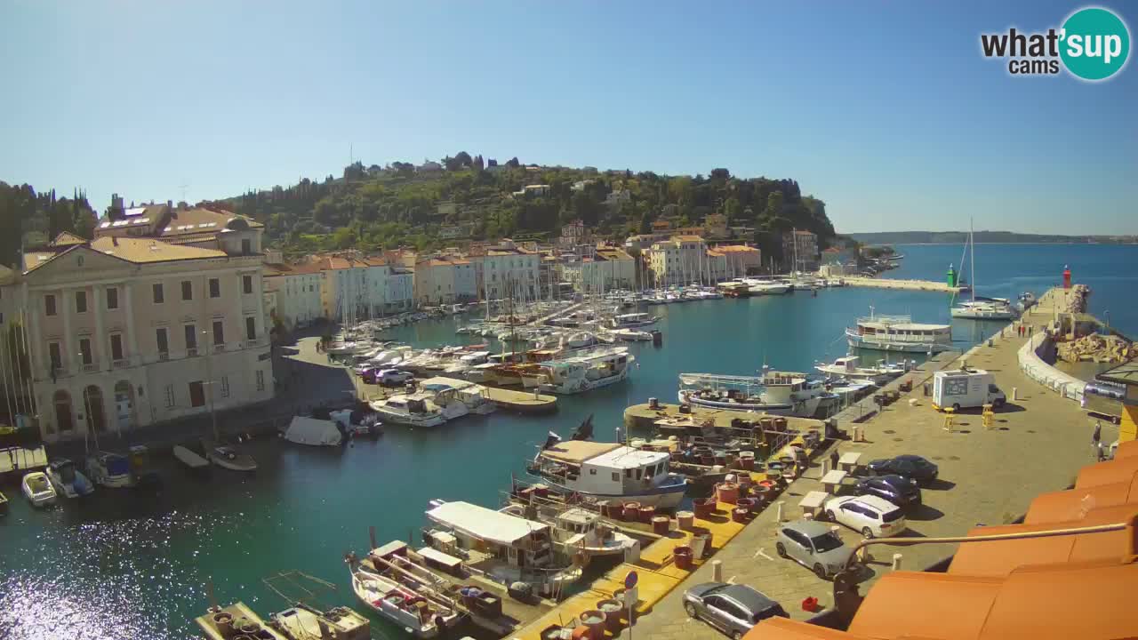 Live webcam da Pirano “Mandrač” – Splendida vista live da Villa Piranesi