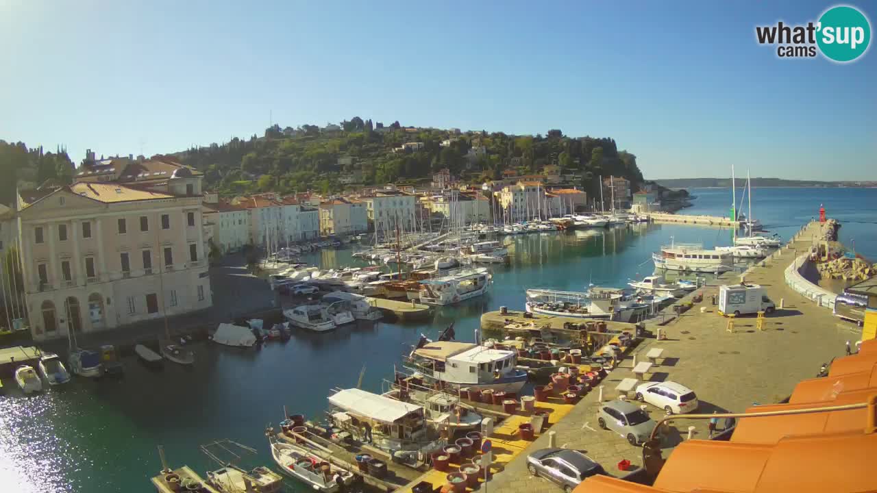 Live webcam from Piran “Mandrač” – Amazing live view from Villa Piranesi