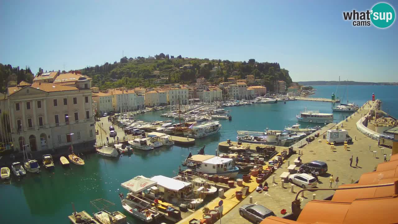 Live webcam from Piran “Mandrač” – Amazing live view from Villa Piranesi