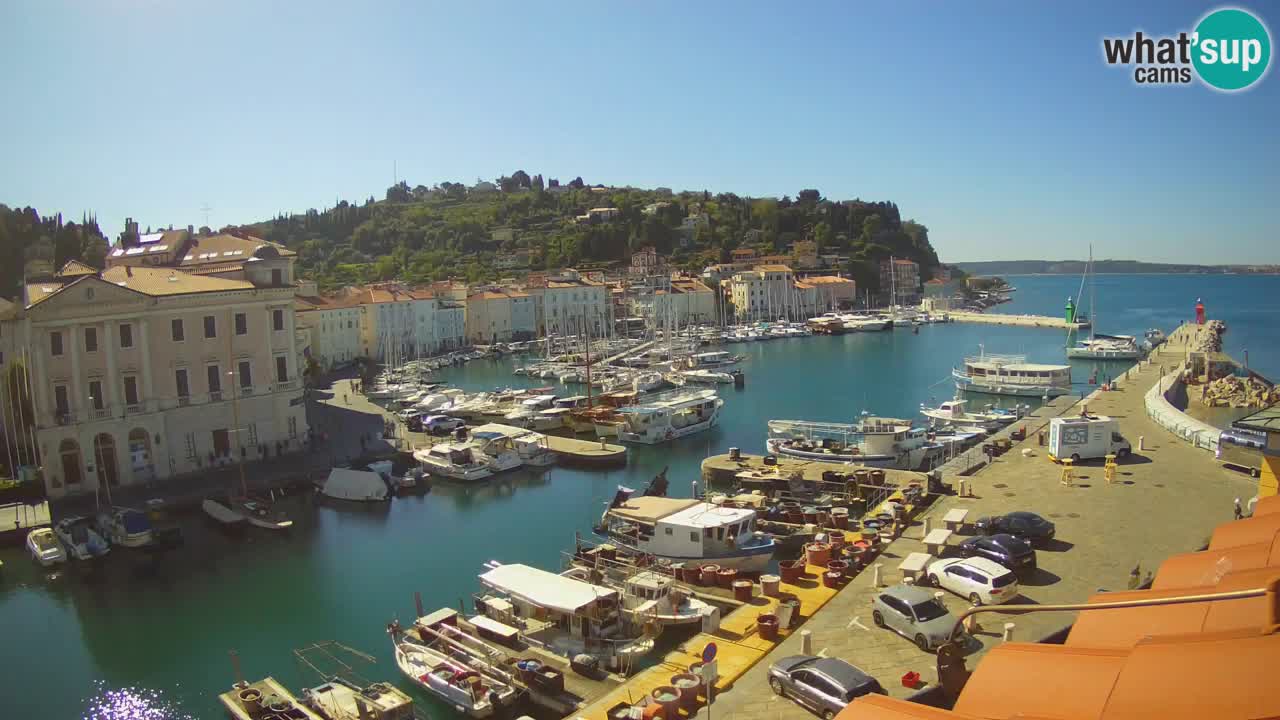 Live webcam da Pirano “Mandrač” – Splendida vista live da Villa Piranesi