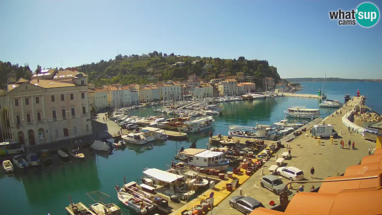 Cámara web en vivo desde Piran “Mandrač” – Increíble vista en vivo desde Villa Piranesi