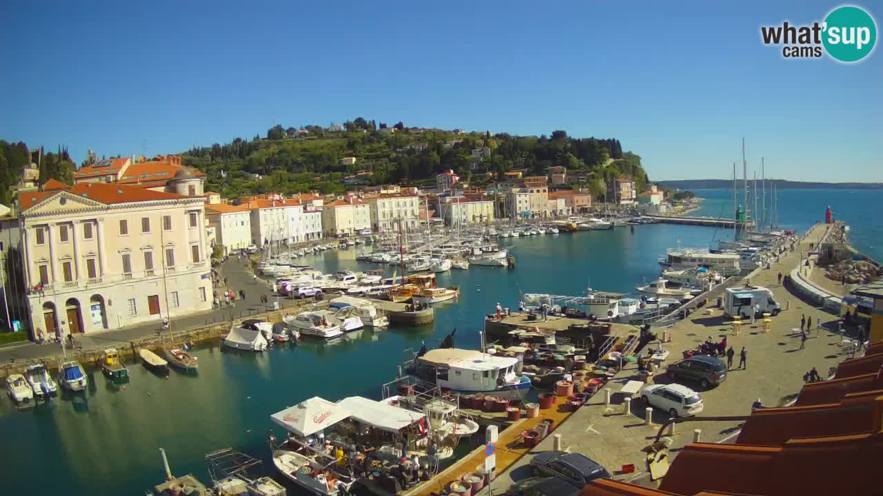 Live webcam from Piran “Mandrač” – Amazing live view from Villa Piranesi