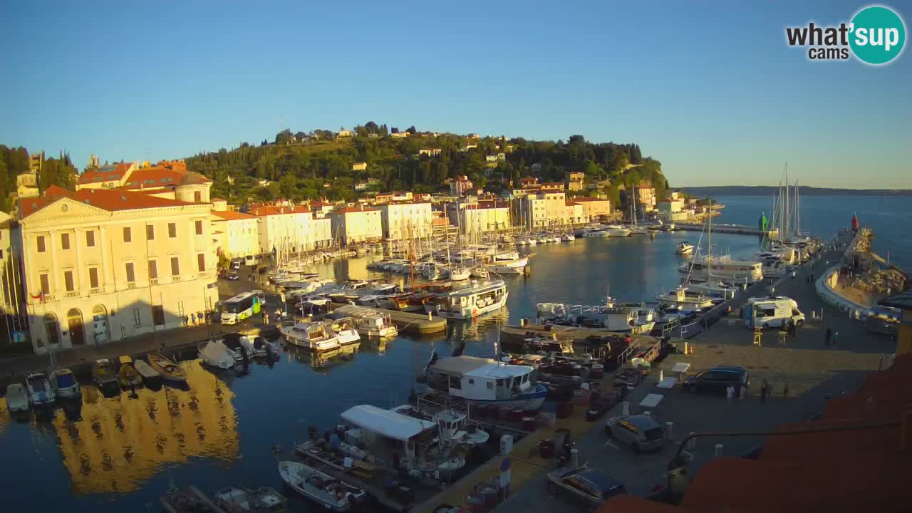 Live-Webcam aus Piran “Mandrač” – Erstaunliche Live-Ansicht von Villa Piranesi