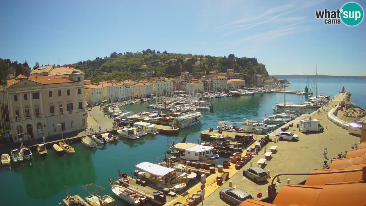 Live-Webcam aus Piran “Mandrač” – Erstaunliche Live-Ansicht von Villa Piranesi