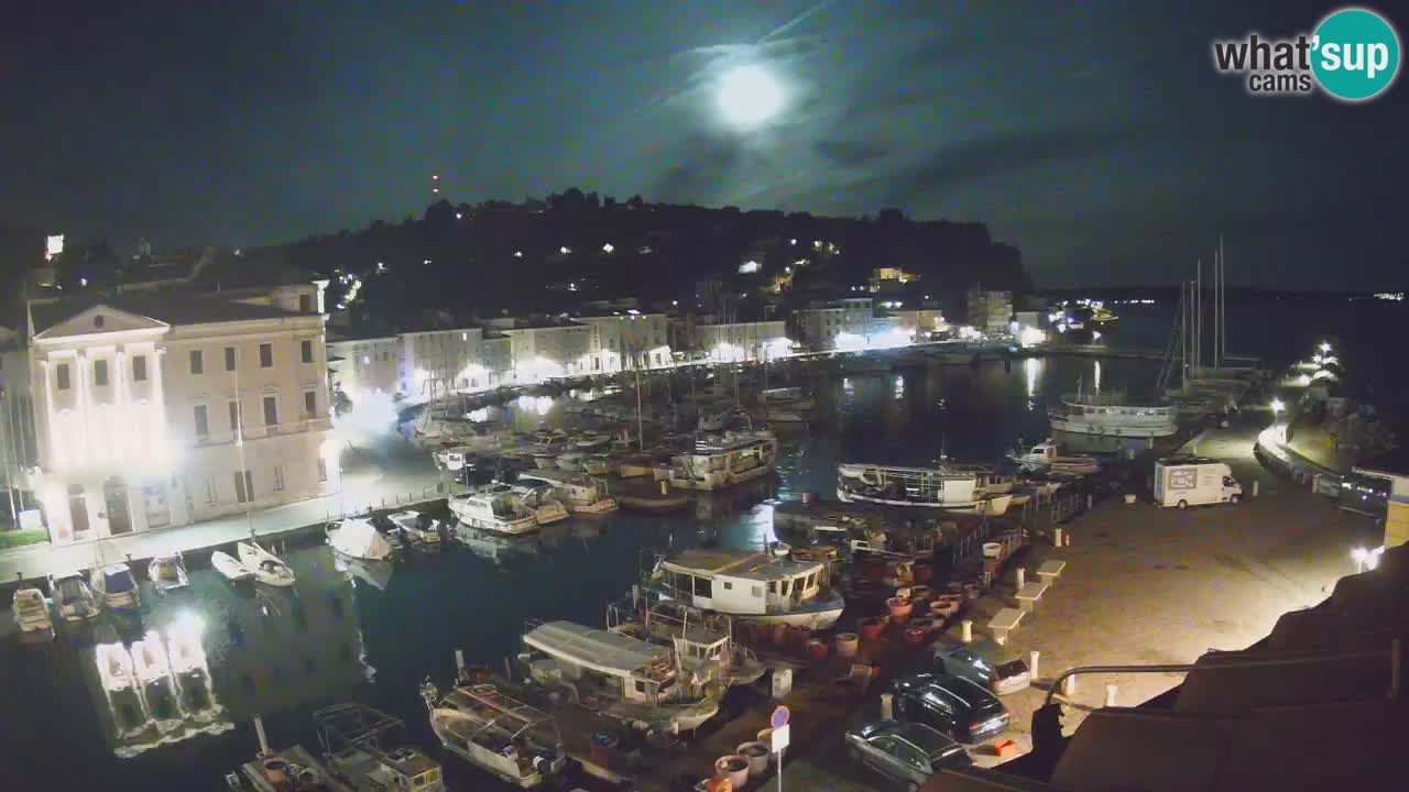 Webcam en direct de Piran “Mandrač” – Incroyable vue en direct de la Villa Piranesi
