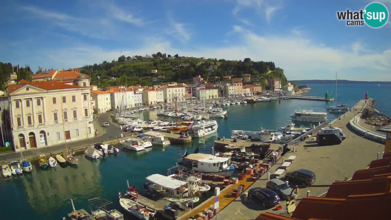 Live webcam from Piran “Mandrač” – Amazing live view from Villa Piranesi