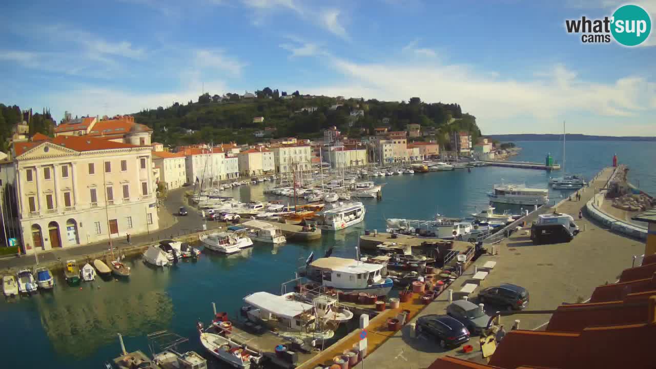 Live webcam from Piran “Mandrač” – Amazing live view from Villa Piranesi