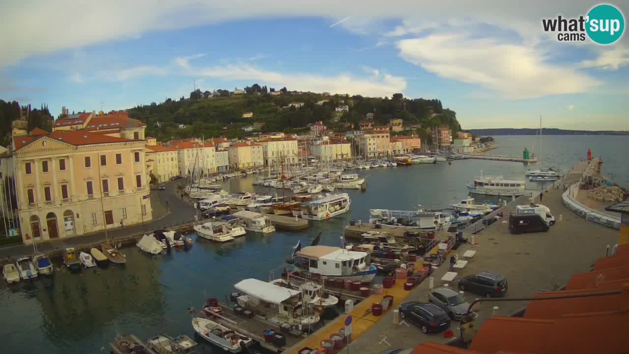 Live webcam from Piran “Mandrač” – Amazing live view from Villa Piranesi