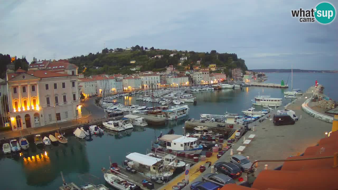 Live webcam from Piran “Mandrač” – Amazing live view from Villa Piranesi