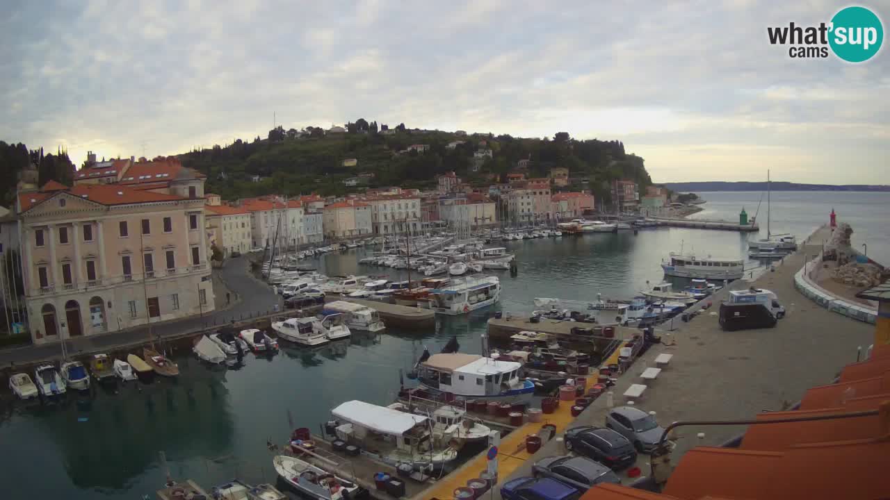 Live webcam from Piran “Mandrač” – Amazing live view from Villa Piranesi