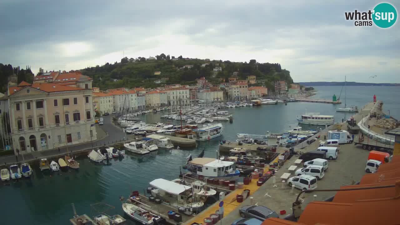Live webcam from Piran “Mandrač” – Amazing live view from Villa Piranesi