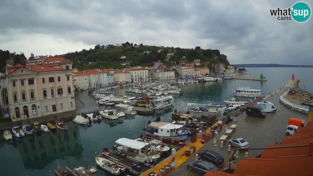 Live webcam da Pirano “Mandrač” – Splendida vista live da Villa Piranesi