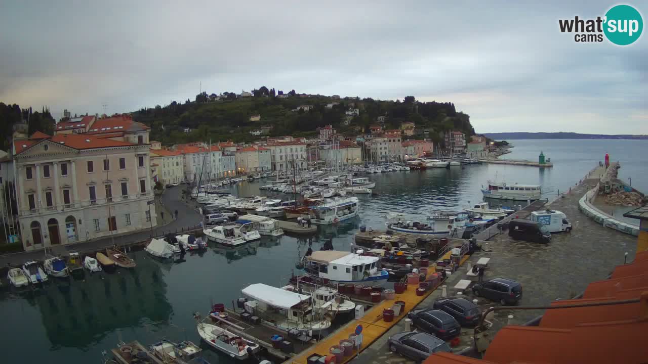 Live-Webcam aus Piran “Mandrač” – Erstaunliche Live-Ansicht von Villa Piranesi