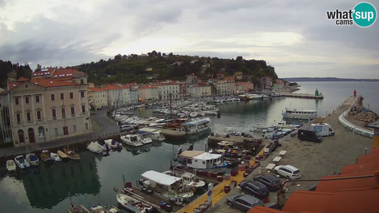 Live webcam from Piran “Mandrač” – Amazing live view from Villa Piranesi