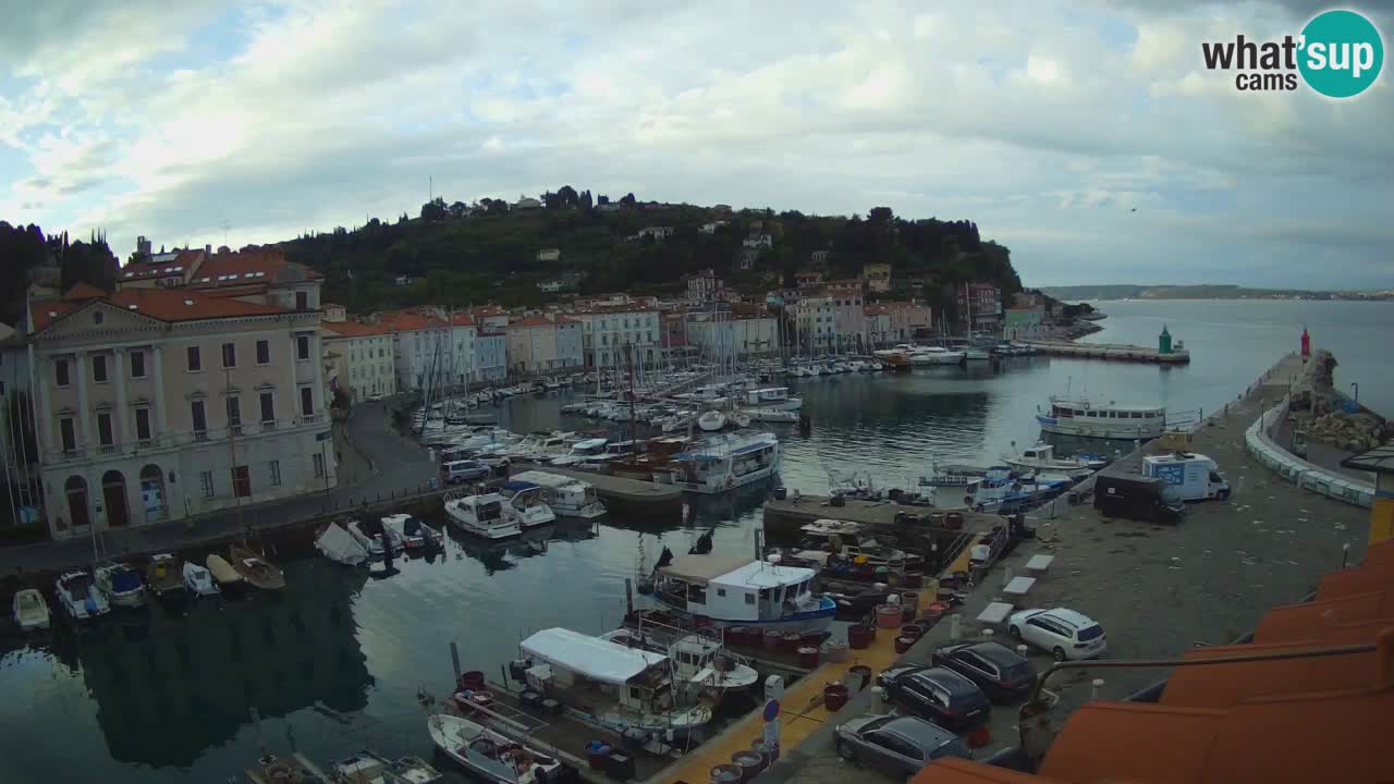 Live webcam da Pirano “Mandrač” – Splendida vista live da Villa Piranesi