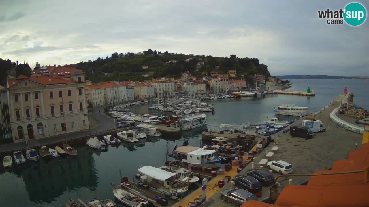 Live-Webcam aus Piran “Mandrač” – Erstaunliche Live-Ansicht von Villa Piranesi
