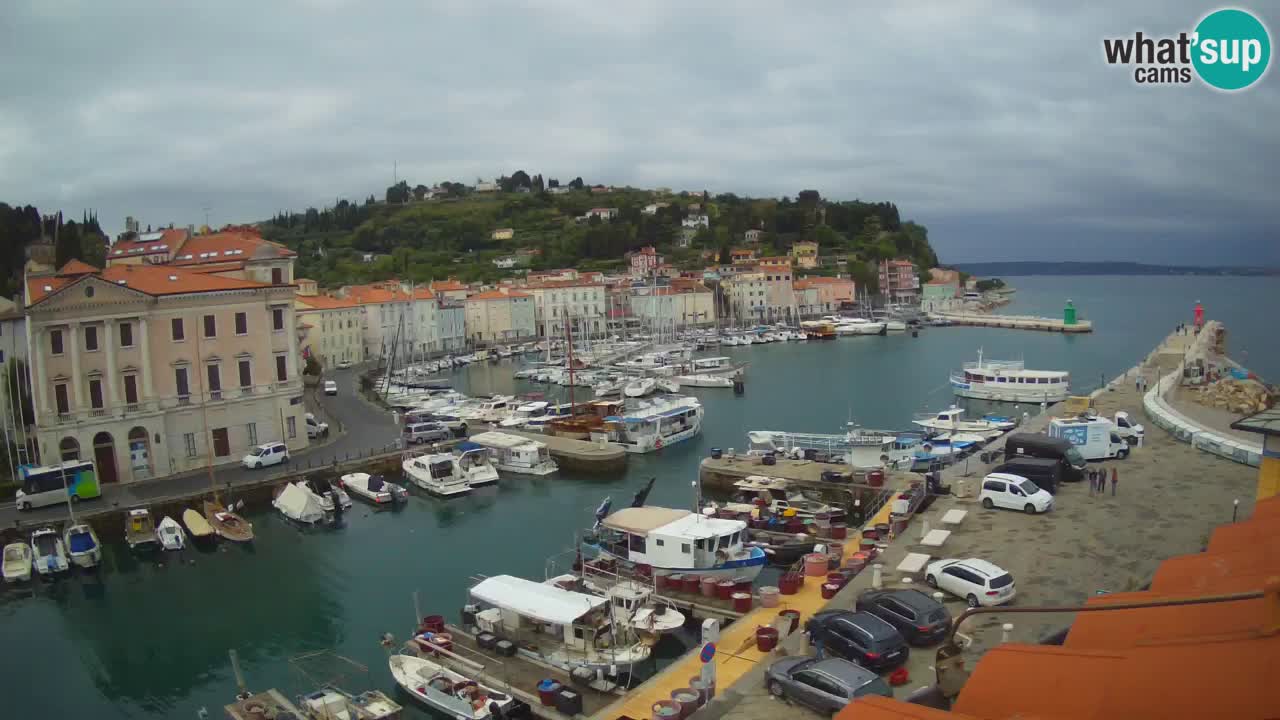 Live webcam da Pirano “Mandrač” – Splendida vista live da Villa Piranesi