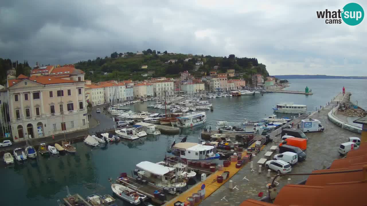 Cámara web en vivo desde Piran “Mandrač” – Increíble vista en vivo desde Villa Piranesi