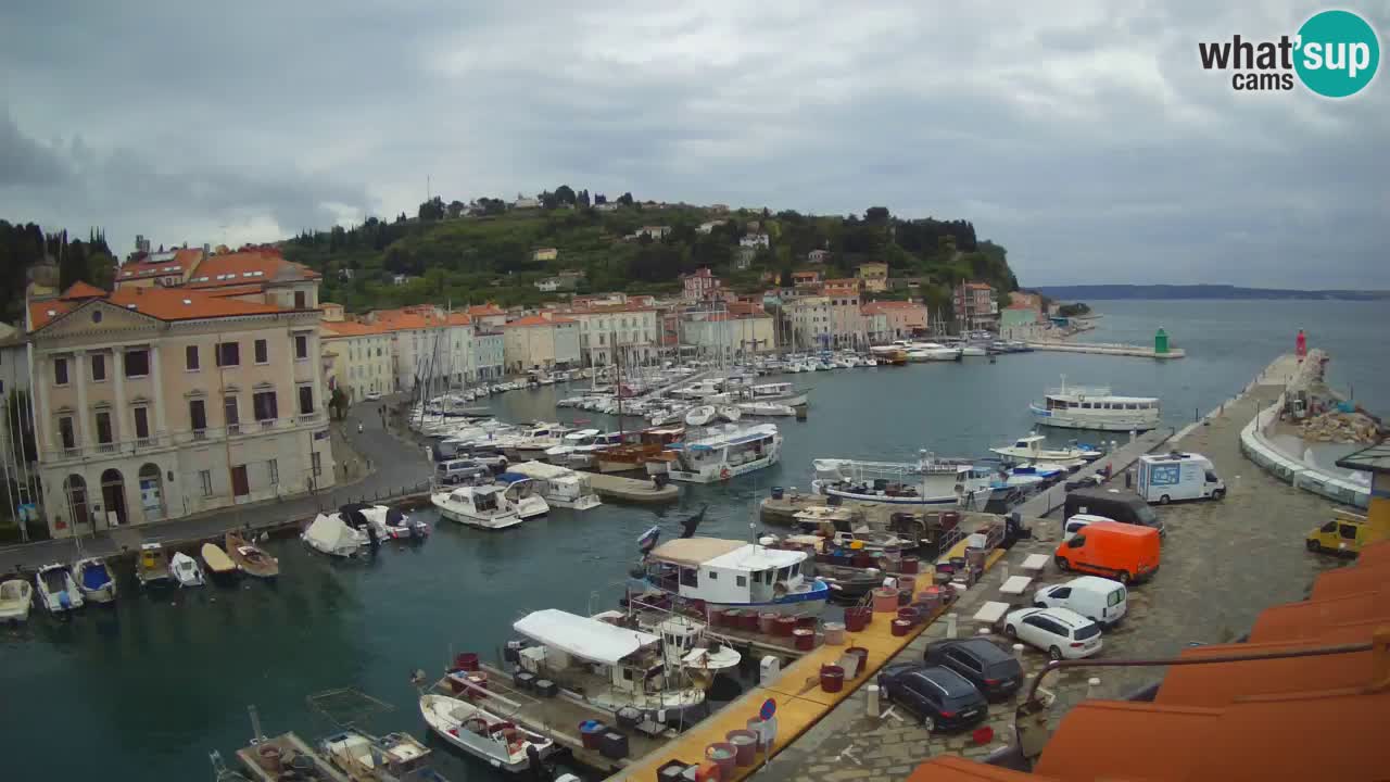 Live webcam from Piran “Mandrač” – Amazing live view from Villa Piranesi