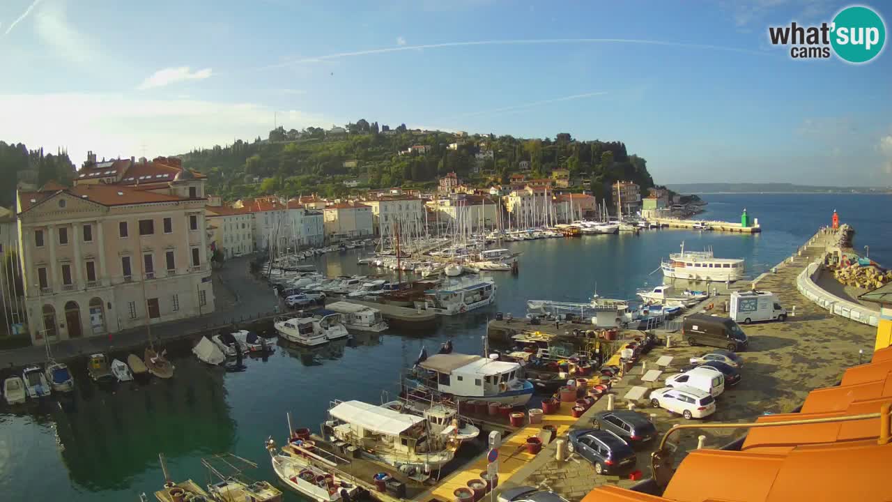 Cámara web en vivo desde Piran “Mandrač” – Increíble vista en vivo desde Villa Piranesi