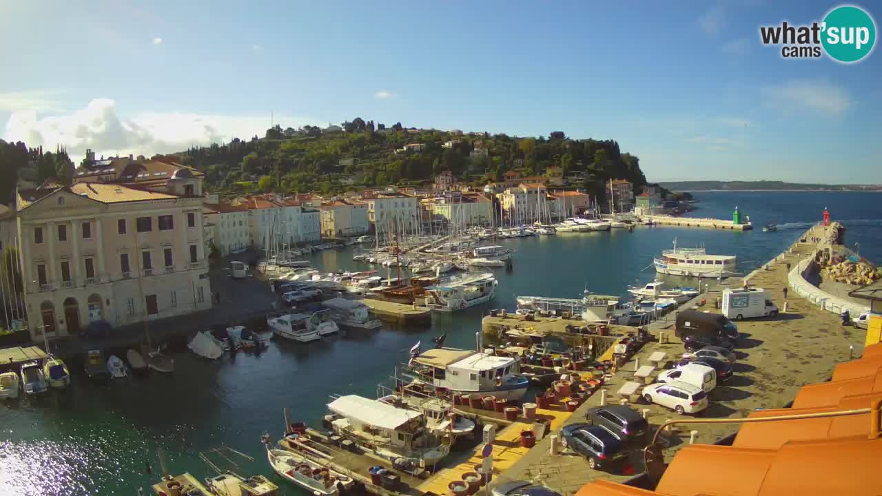 Cámara web en vivo desde Piran “Mandrač” – Increíble vista en vivo desde Villa Piranesi