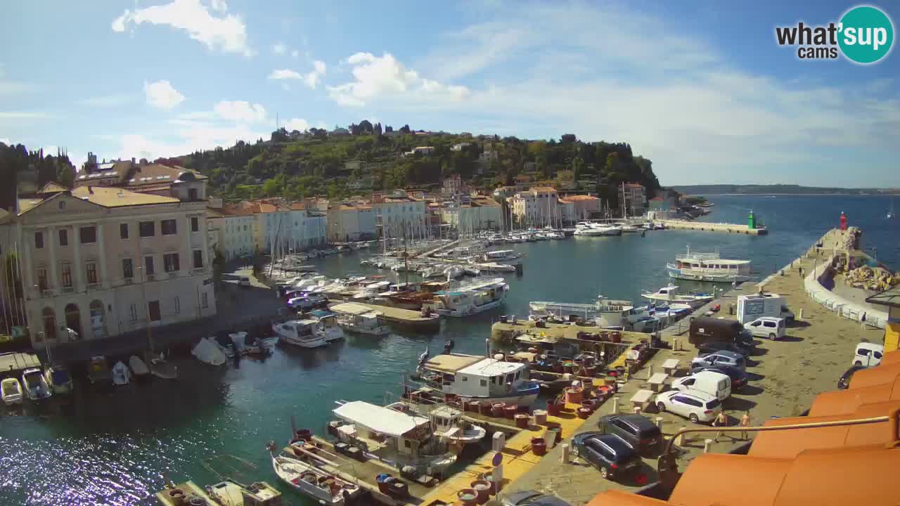 Live webcam from Piran “Mandrač” – Amazing live view from Villa Piranesi