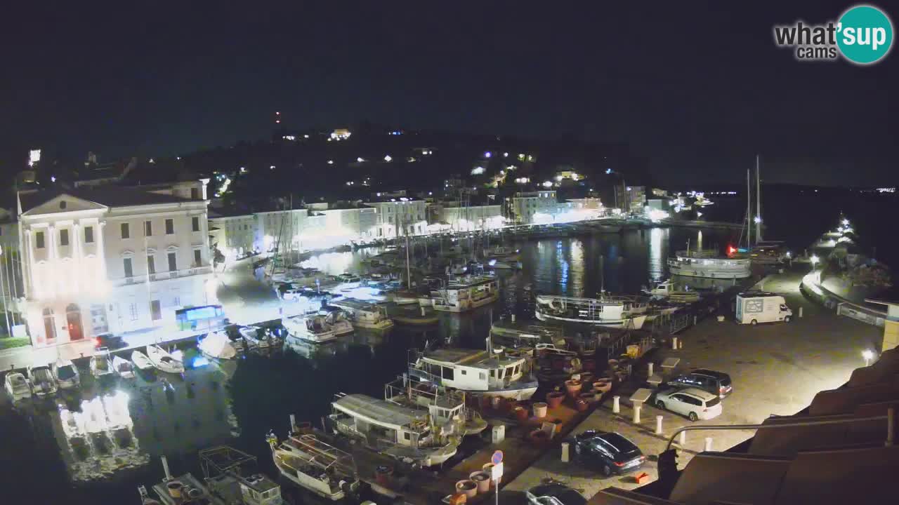 Live webcam da Pirano “Mandrač” – Splendida vista live da Villa Piranesi