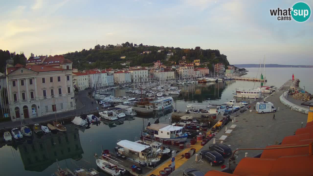 Live webcam da Pirano “Mandrač” – Splendida vista live da Villa Piranesi