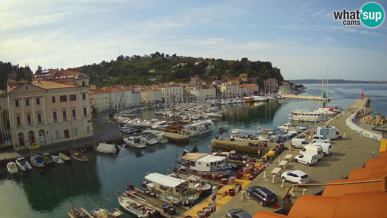 Live webcam from Piran “Mandrač” – Amazing live view from Villa Piranesi