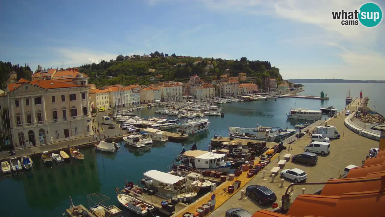 Live-Webcam aus Piran “Mandrač” – Erstaunliche Live-Ansicht von Villa Piranesi