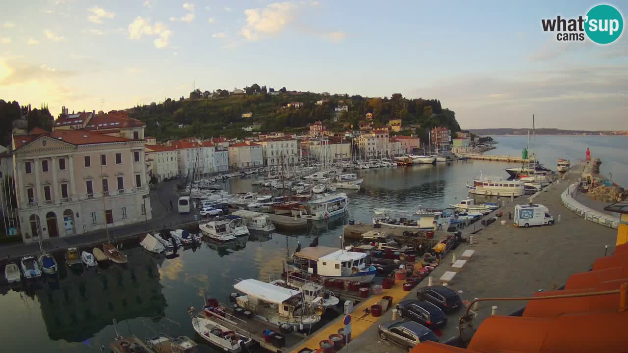 Live webcam from Piran “Mandrač” – Amazing live view from Villa Piranesi