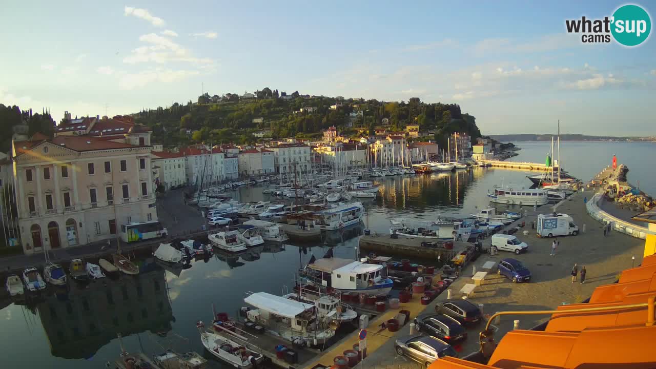 Live webcam from Piran “Mandrač” – Amazing live view from Villa Piranesi