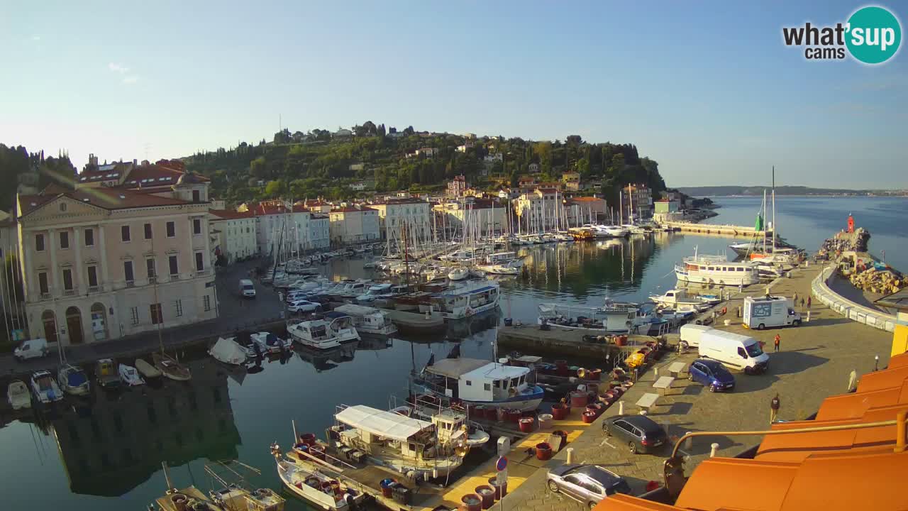 Live webcam from Piran “Mandrač” – Amazing live view from Villa Piranesi