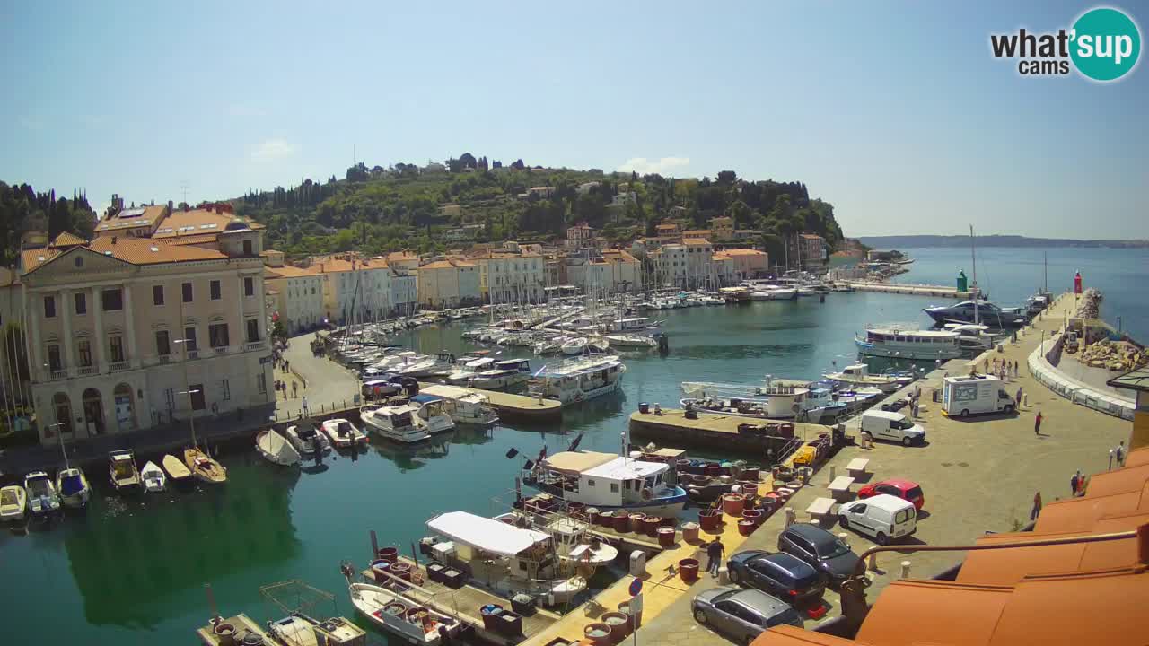Live-Webcam aus Piran “Mandrač” – Erstaunliche Live-Ansicht von Villa Piranesi