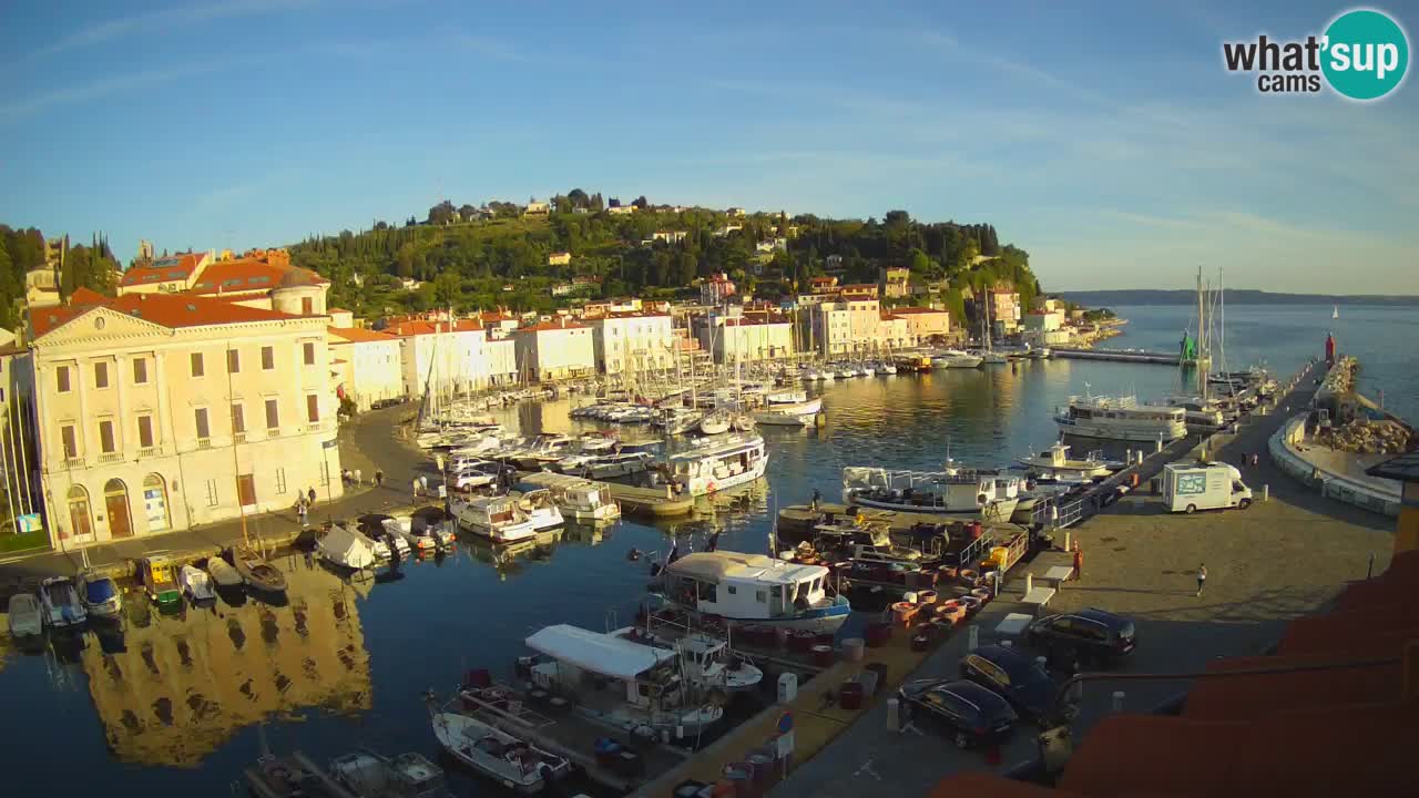 Live webcam from Piran “Mandrač” – Amazing live view from Villa Piranesi