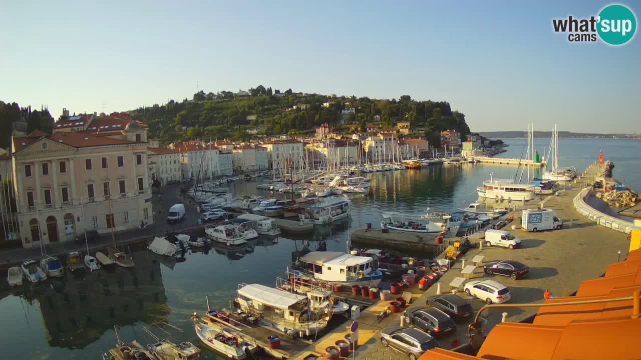 Live-Webcam aus Piran “Mandrač” – Erstaunliche Live-Ansicht von Villa Piranesi
