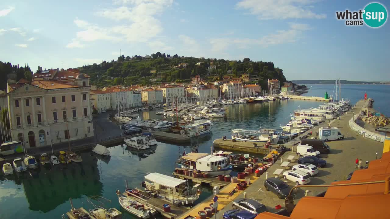 Live-Webcam aus Piran “Mandrač” – Erstaunliche Live-Ansicht von Villa Piranesi
