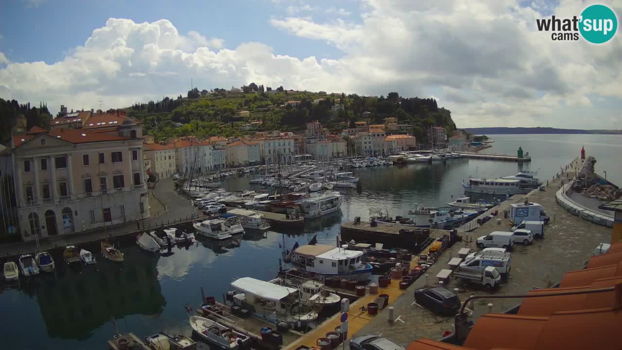 Live webcam da Pirano “Mandrač” – Splendida vista live da Villa Piranesi