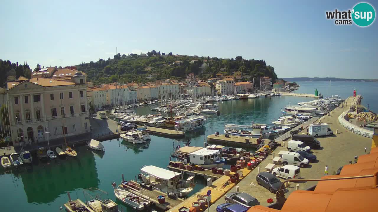 Live webcam da Pirano “Mandrač” – Splendida vista live da Villa Piranesi