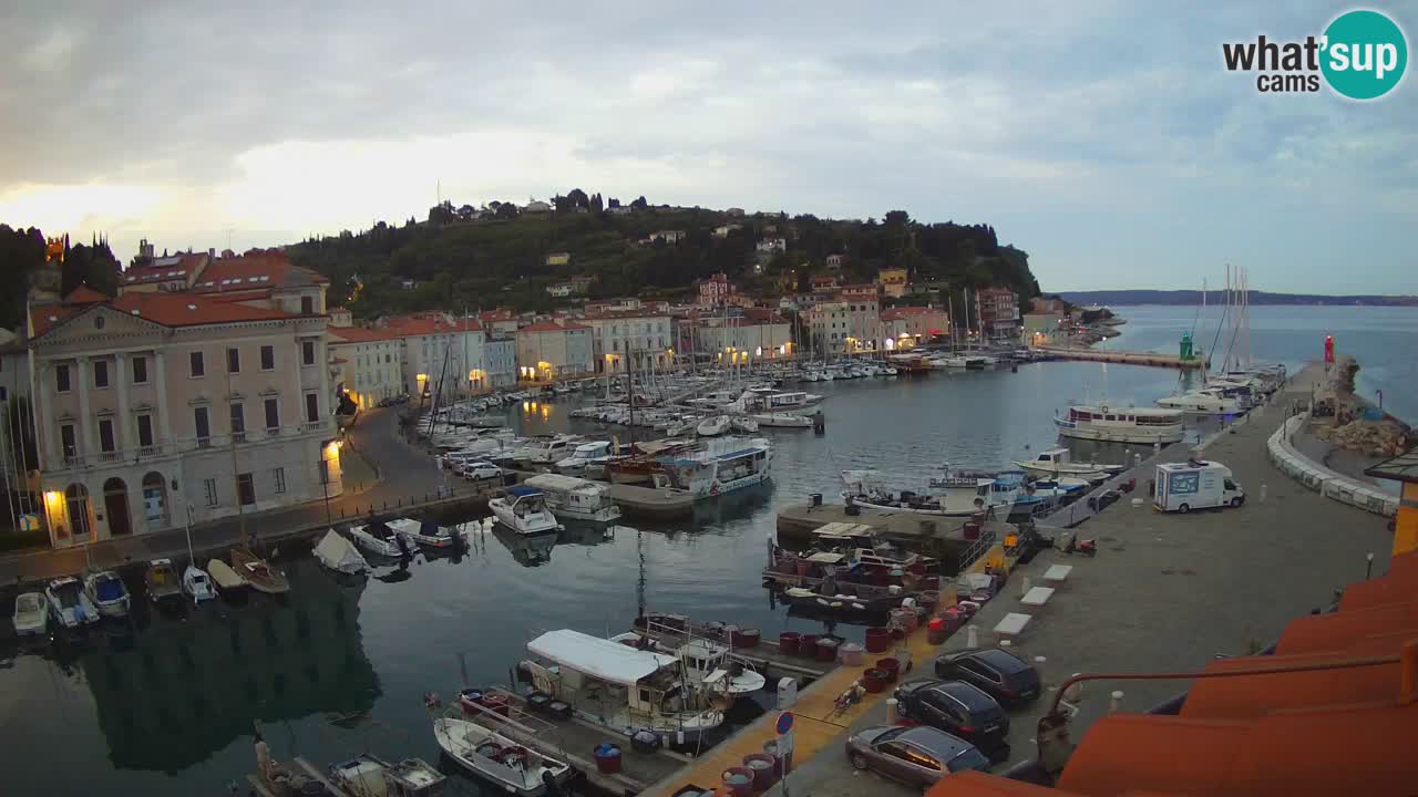 Live webcam da Pirano “Mandrač” – Splendida vista live da Villa Piranesi